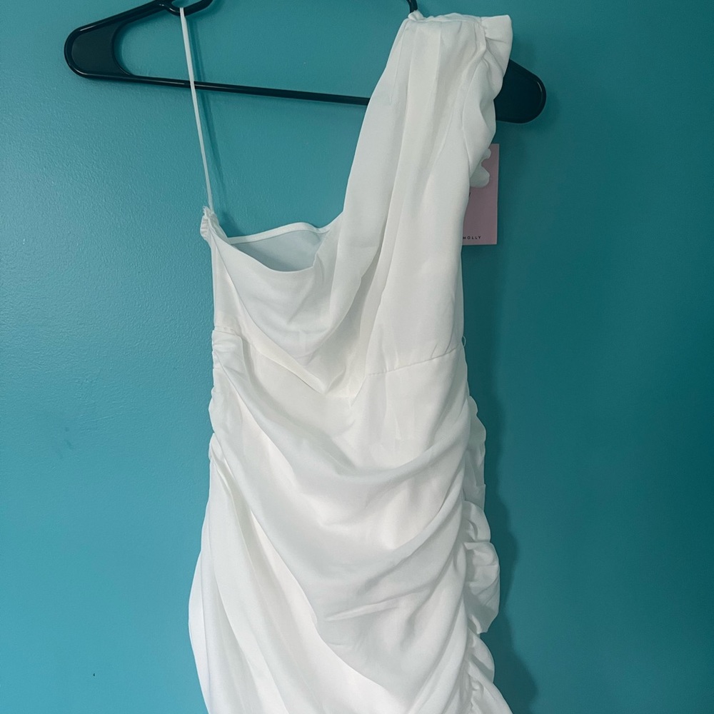 NOT FAIR ON ME DRESS WHITE